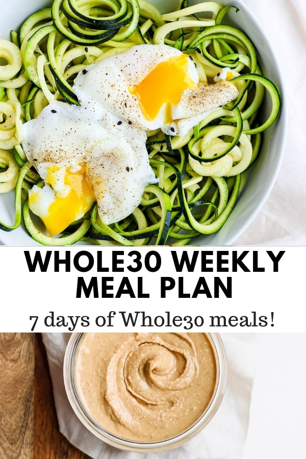 Weekly Meal Plan #2 - a weeks worth of healthy meal planning options that are all dairy-free and Whole30 compliant! #whole30recipes #dairyfreerecipes #healthymealplans Weekly Meal Plan #2